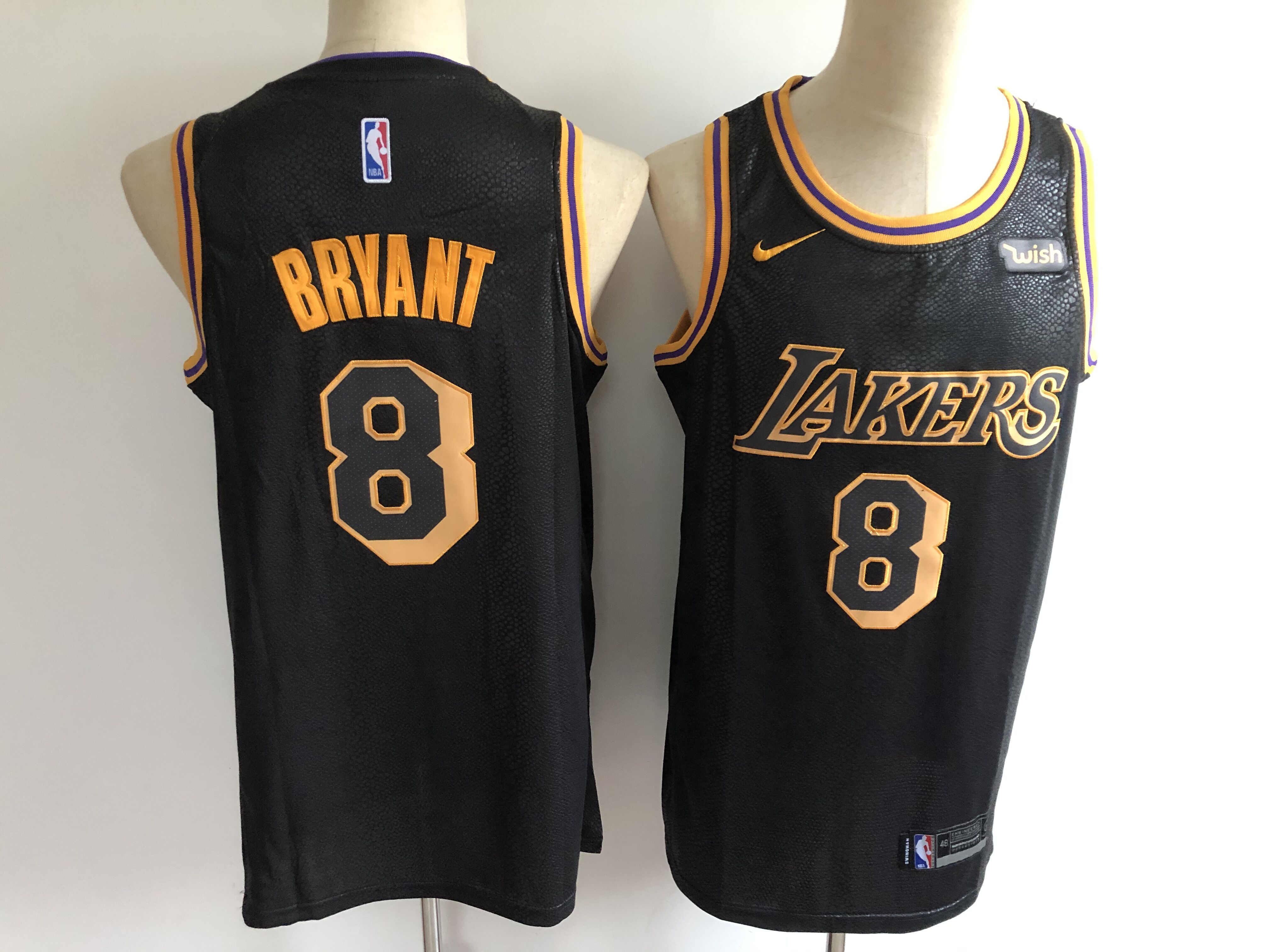 Men Los Angeles Lakers #8 Bryant Black city edition Nike NBA Jerseys->ncaa teams->NCAA Jersey